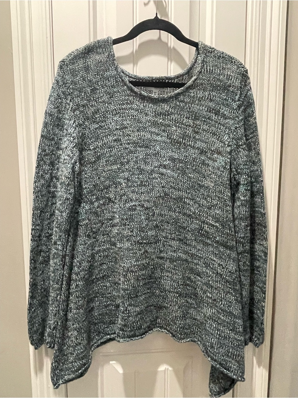 Sonoma Marled Charcoal Gray Crewneck Sweater